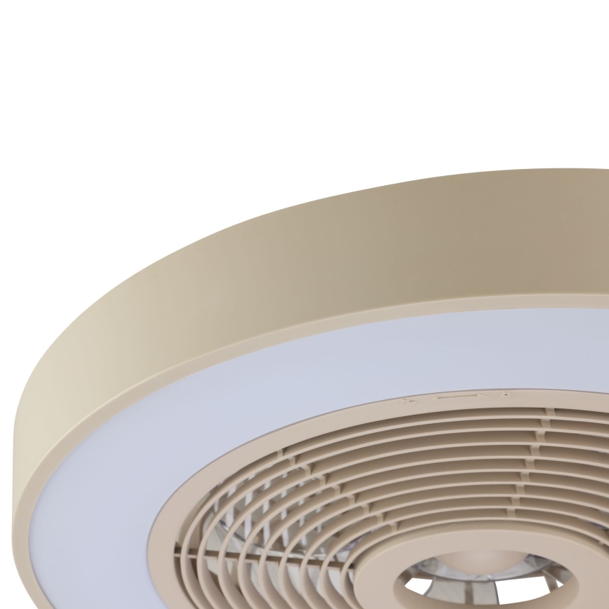 Brilliant - LED RGBW hämardatav laelamp ventilaatoriga CATANIA LED/37W/230V 2700-6500K läbimõõt 48,6 cm beež + kaugjuhtimispult