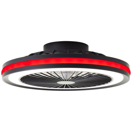 Brilliant - LED RGBW hämardatav laelamp ventilaatoriga PALMERO LED/40W/230V 2700-6500K läbimõõt 46,6 cm beež + kaugjuhtimispult