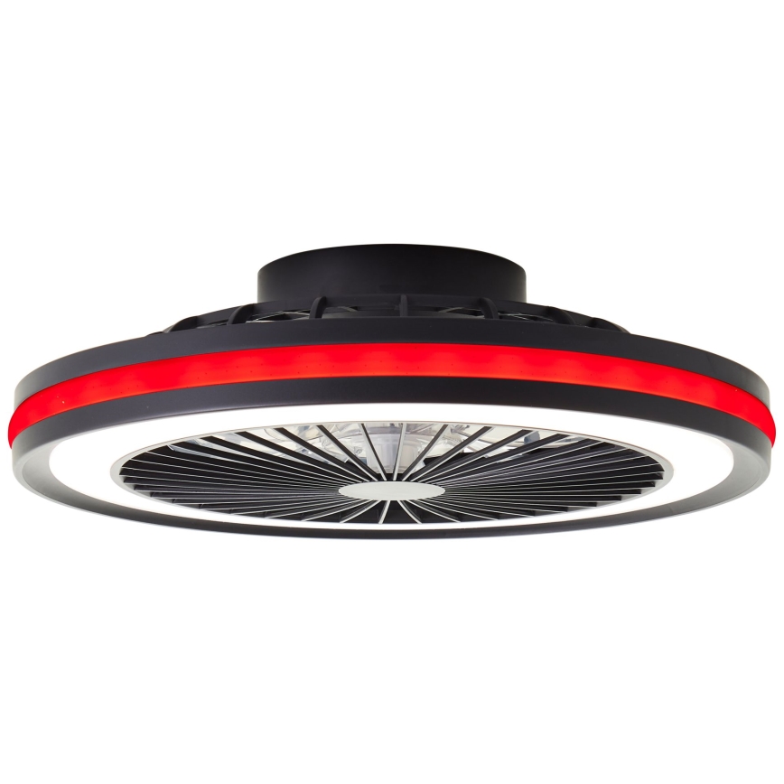 Brilliant - LED RGBW hämardatav laelamp ventilaatoriga PALMERO LED/40W/230V 2700-6500K läbimõõt 46,6 cm beež + kaugjuhtimispult