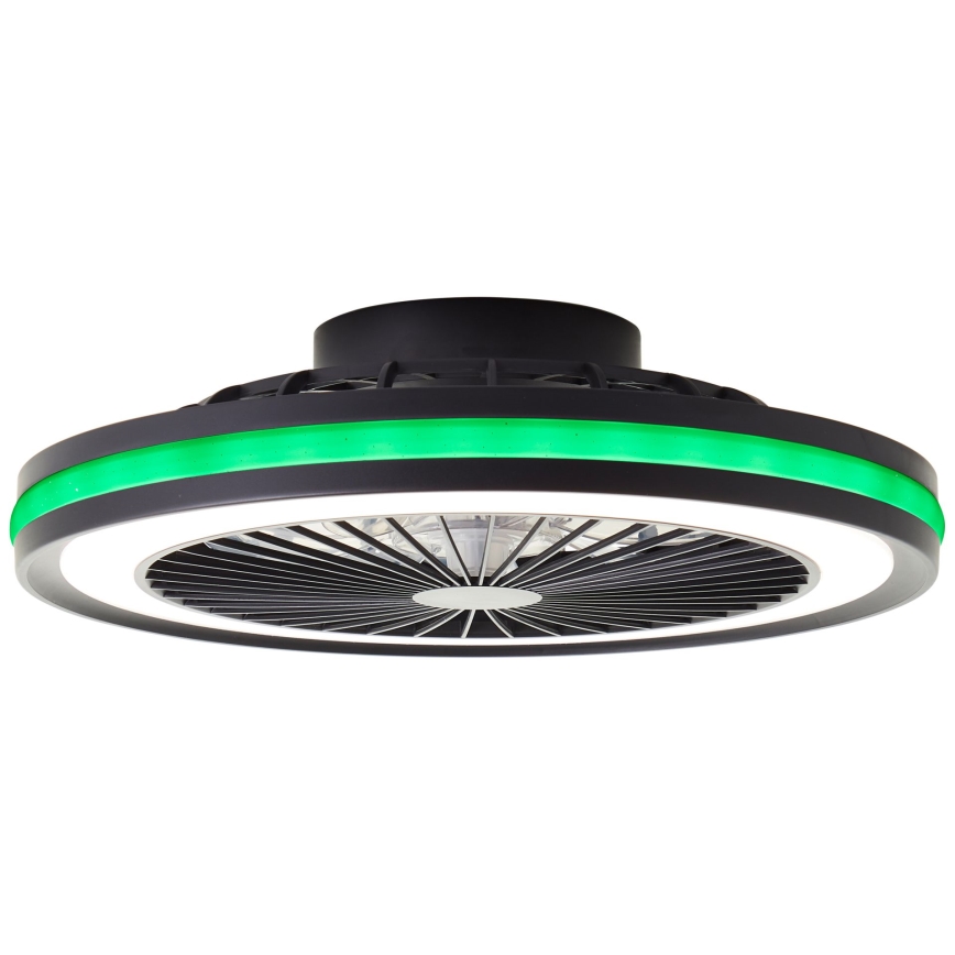 Brilliant - LED RGBW hämardatav laelamp ventilaatoriga PALMERO LED/40W/230V 2700-6500K läbimõõt 46,6 cm beež + kaugjuhtimispult