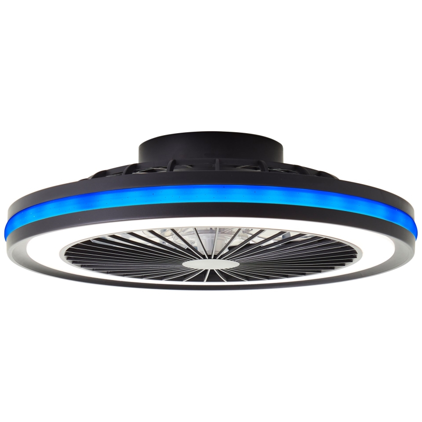 Brilliant - LED RGBW hämardatav laelamp ventilaatoriga PALMERO LED/40W/230V 2700-6500K läbimõõt 46,6 cm beež + kaugjuhtimispult