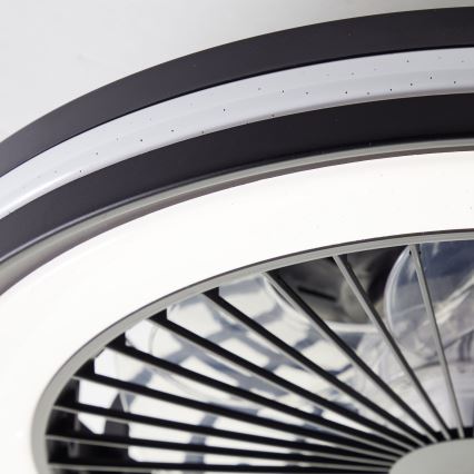 Brilliant - LED RGBW hämardatav laelamp ventilaatoriga PALMERO LED/40W/230V 2700-6500K läbimõõt 46,6 cm beež + kaugjuhtimispult