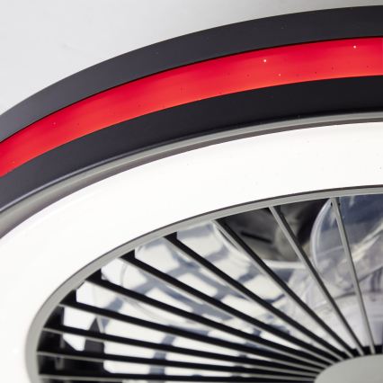 Brilliant - LED RGBW hämardatav laelamp ventilaatoriga PALMERO LED/40W/230V 2700-6500K läbimõõt 46,6 cm beež + kaugjuhtimispult