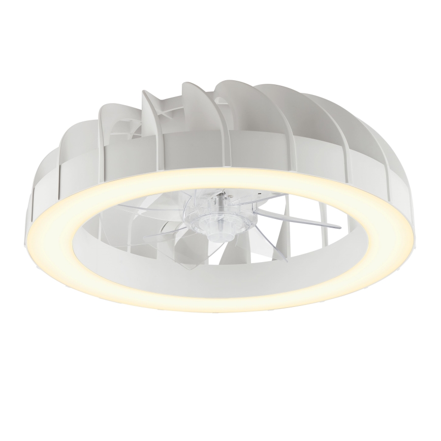 Brilliant - LED RGBW reguleeritav laeventilaator valgusega FANORA LED/30W/230V 2700-6500K läbimõõt 46 cm valge + kaugjuhtimispult