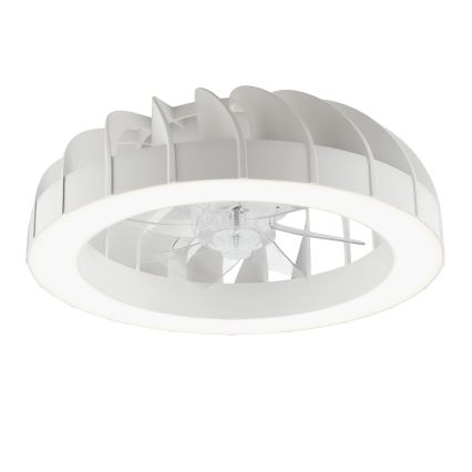 Brilliant - LED RGBW reguleeritav laeventilaator valgusega FANORA LED/30W/230V 2700-6500K läbimõõt 46 cm valge + kaugjuhtimispult