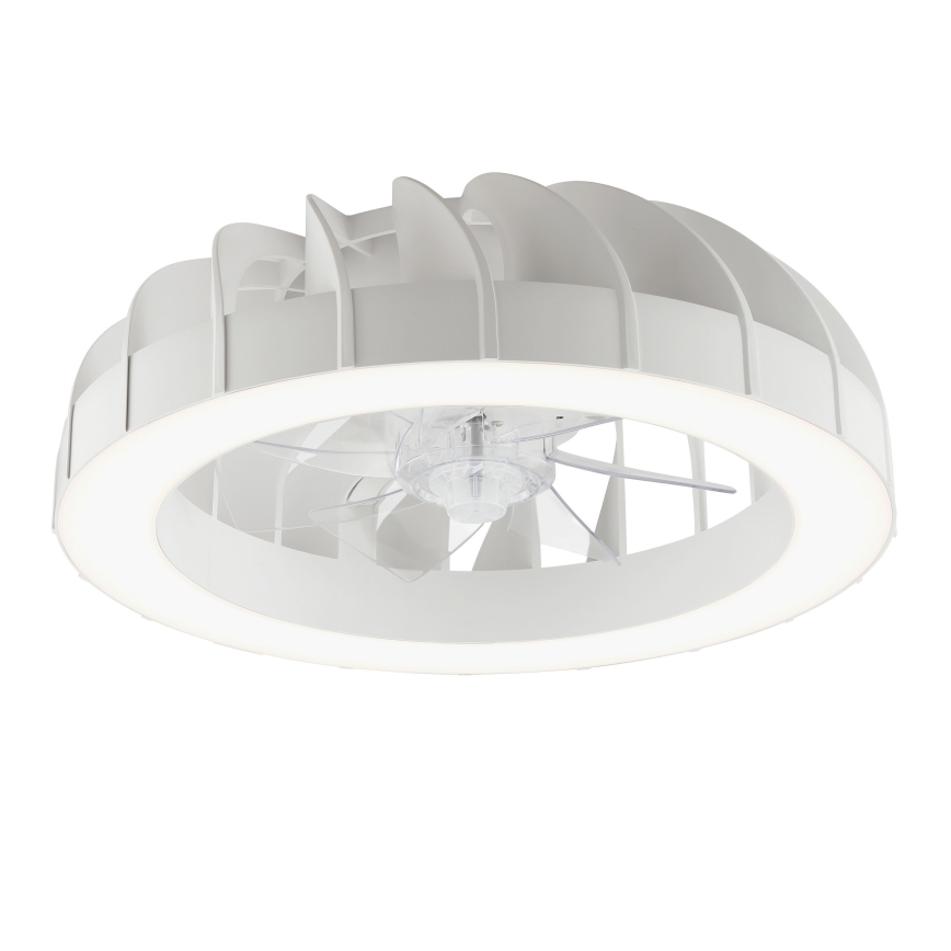 Brilliant - LED RGBW reguleeritav laeventilaator valgusega FANORA LED/30W/230V 2700-6500K läbimõõt 46 cm valge + kaugjuhtimispult