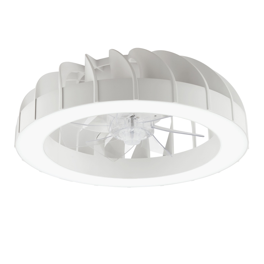 Brilliant - LED RGBW reguleeritav laeventilaator valgusega FANORA LED/30W/230V 2700-6500K läbimõõt 46 cm valge + kaugjuhtimispult