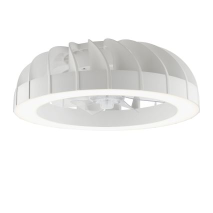 Brilliant - LED RGBW reguleeritav laeventilaator valgusega FANORA LED/30W/230V 2700-6500K läbimõõt 46 cm valge + kaugjuhtimispult