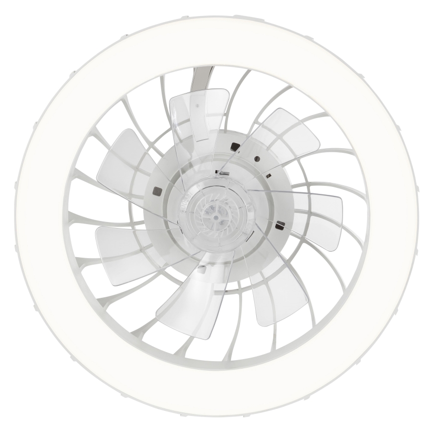 Brilliant - LED RGBW reguleeritav laeventilaator valgusega FANORA LED/30W/230V 2700-6500K läbimõõt 46 cm valge + kaugjuhtimispult