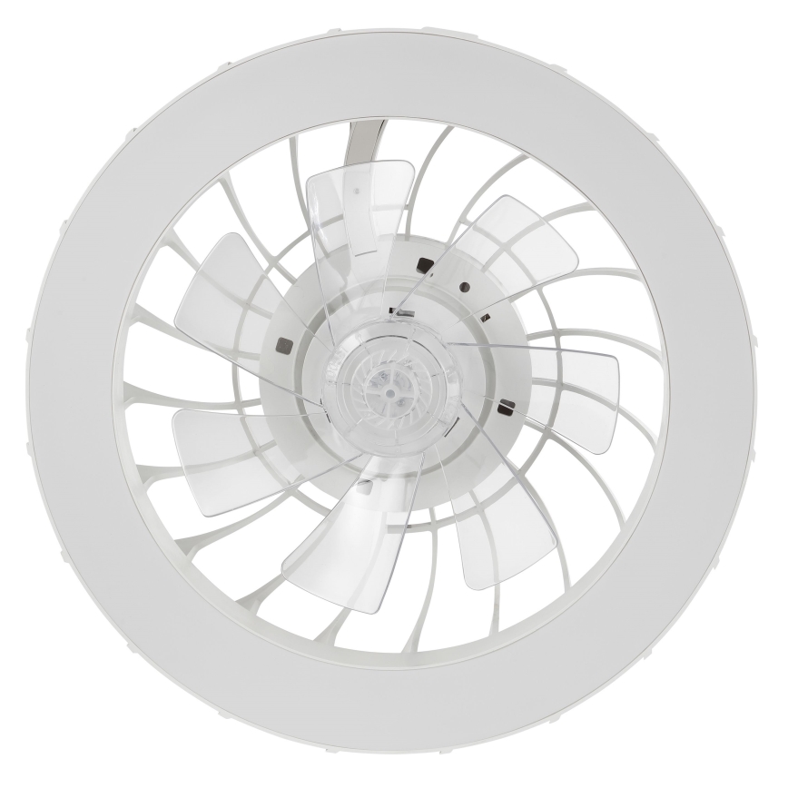 Brilliant - LED RGBW reguleeritav laeventilaator valgusega FANORA LED/30W/230V 2700-6500K läbimõõt 46 cm valge + kaugjuhtimispult