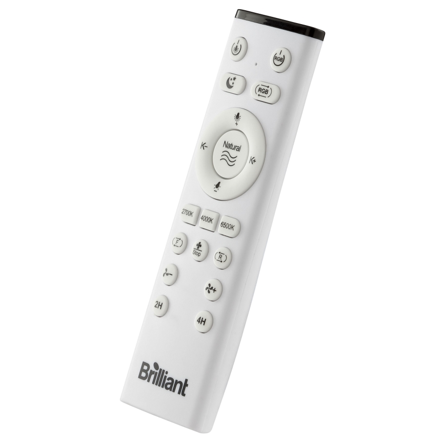 Brilliant - LED RGBW reguleeritav laeventilaator valgusega FANORA LED/30W/230V 2700-6500K läbimõõt 46 cm valge + kaugjuhtimispult