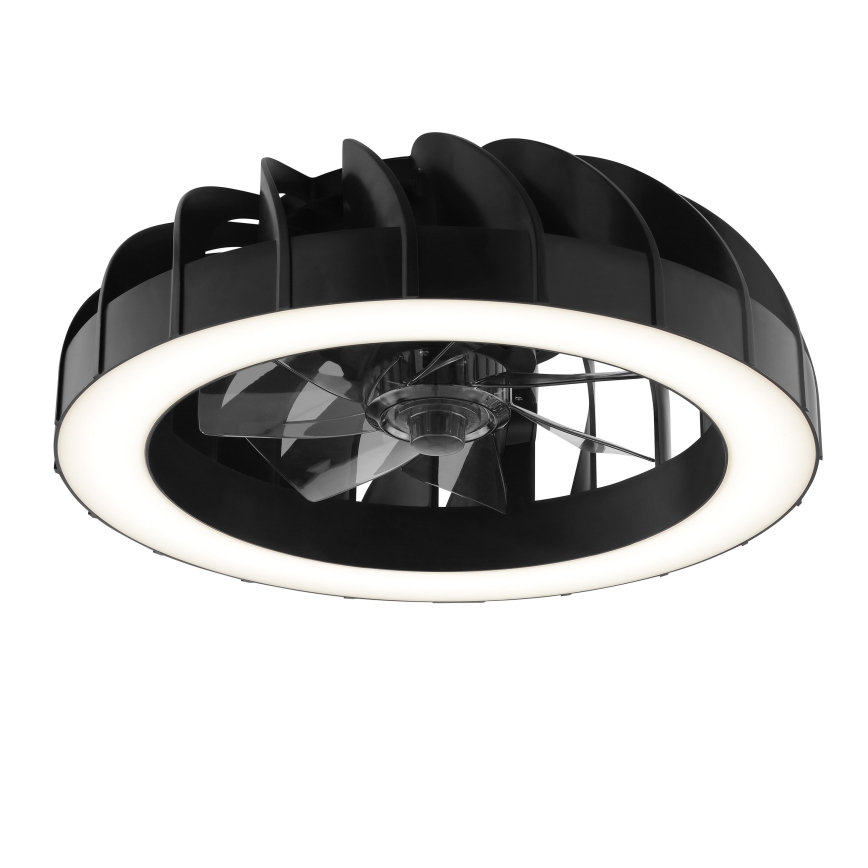 Brilliant - LED RGBW reguleeritav laeventilaator valgusega FANORA LED/30W/230V 2700-6500K läbimõõt 46 cm must + kaugjuhtimispult