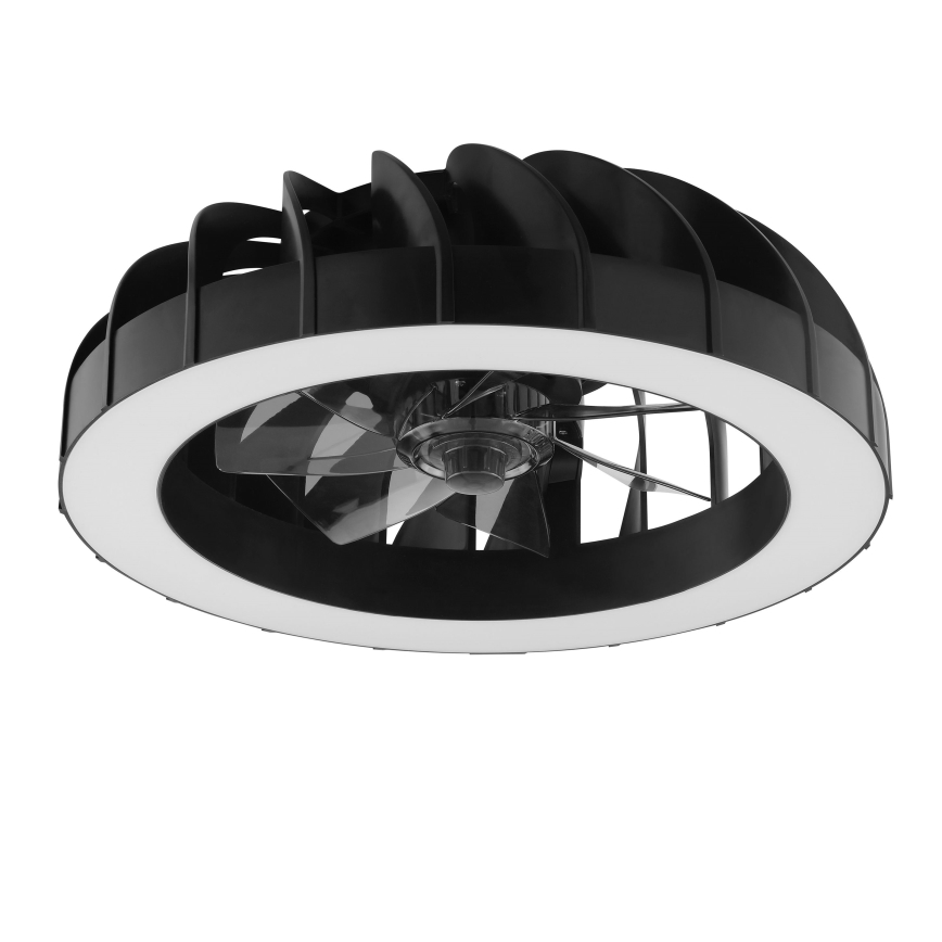 Brilliant - LED RGBW reguleeritav laeventilaator valgusega FANORA LED/30W/230V 2700-6500K läbimõõt 46 cm must + kaugjuhtimispult