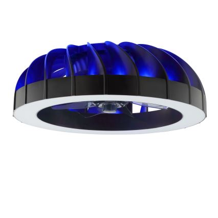 Brilliant - LED RGBW reguleeritav laeventilaator valgusega FANORA LED/30W/230V 2700-6500K läbimõõt 46 cm must + kaugjuhtimispult