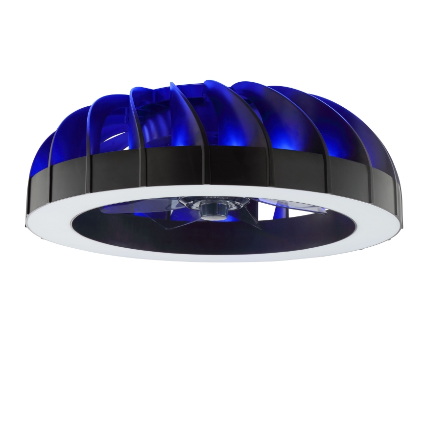 Brilliant - LED RGBW reguleeritav laeventilaator valgusega FANORA LED/30W/230V 2700-6500K läbimõõt 46 cm must + kaugjuhtimispult
