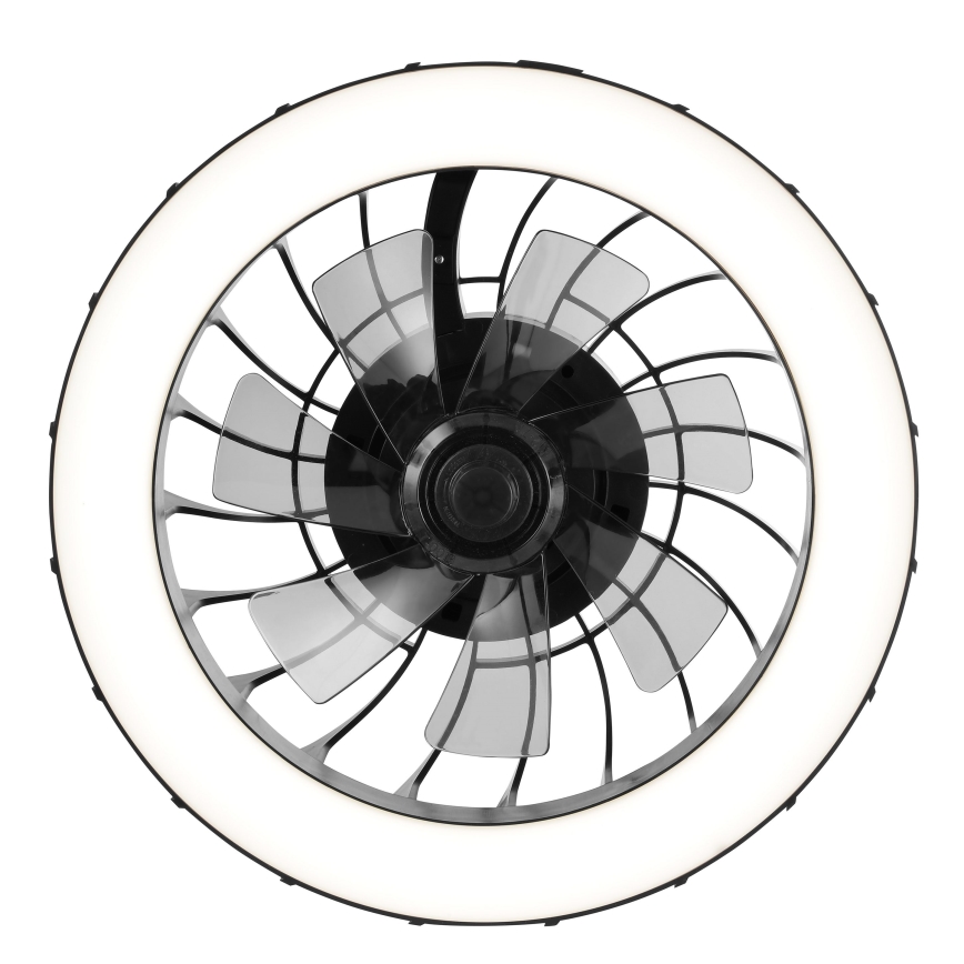 Brilliant - LED RGBW reguleeritav laeventilaator valgusega FANORA LED/30W/230V 2700-6500K läbimõõt 46 cm must + kaugjuhtimispult