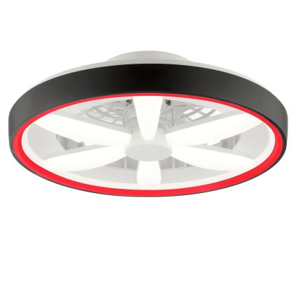 Brilliant - LED RGBW reguleeritav laeventilaator valgusega GAIANO LED/48W/230V 2700-6500K must + kaugjuhtimispult