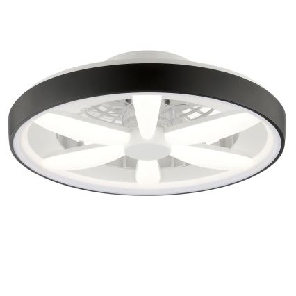Brilliant - LED RGBW Hämardatav laeventilaator valgustiga GAIANO LED/48W/230V 2700-6500K must + kaugjuhtimispult