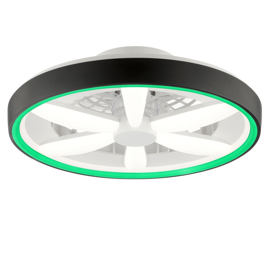 Brilliant - LED RGBW Hämardatav laeventilaator valgustiga GAIANO LED/48W/230V 2700-6500K must + kaugjuhtimispult