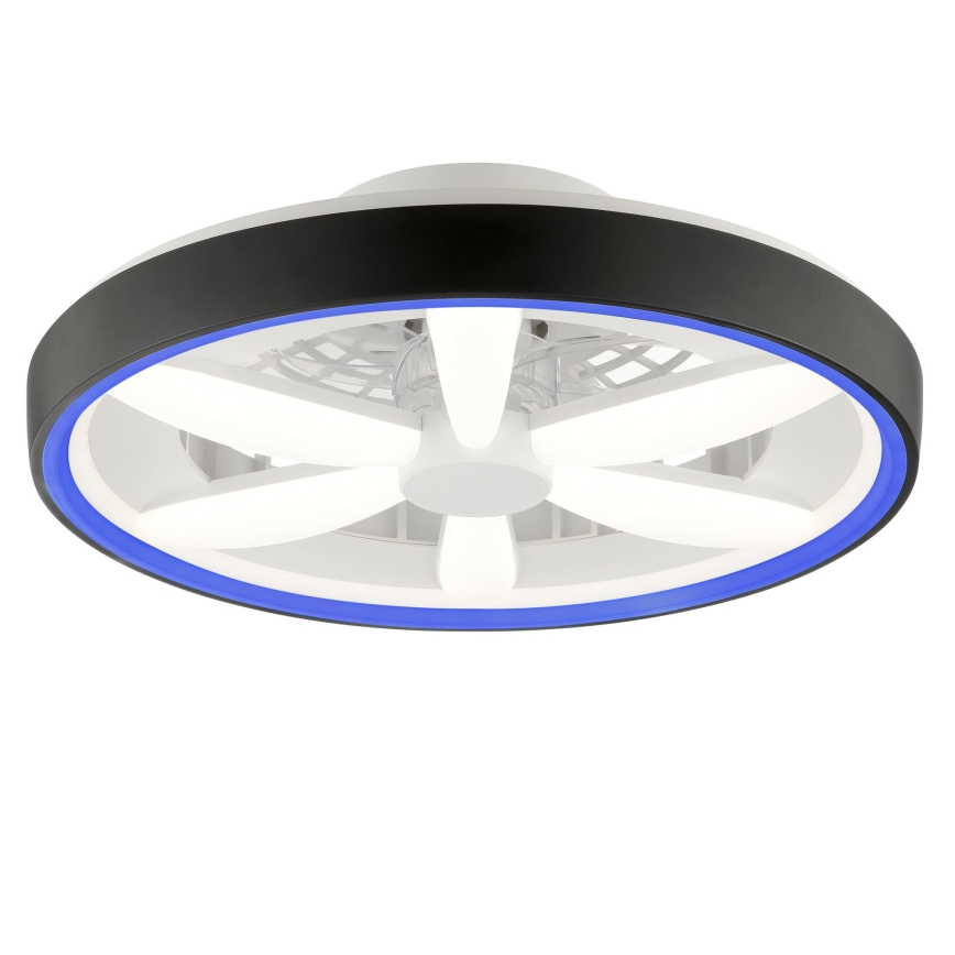 Brilliant - LED RGBW Hämardatav laeventilaator valgustiga GAIANO LED/48W/230V 2700-6500K must + kaugjuhtimispult
