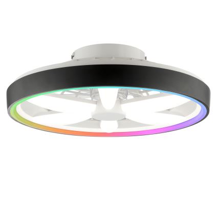 Brilliant - LED RGBW Hämardatav laeventilaator valgustiga GAIANO LED/48W/230V 2700-6500K must + kaugjuhtimispult