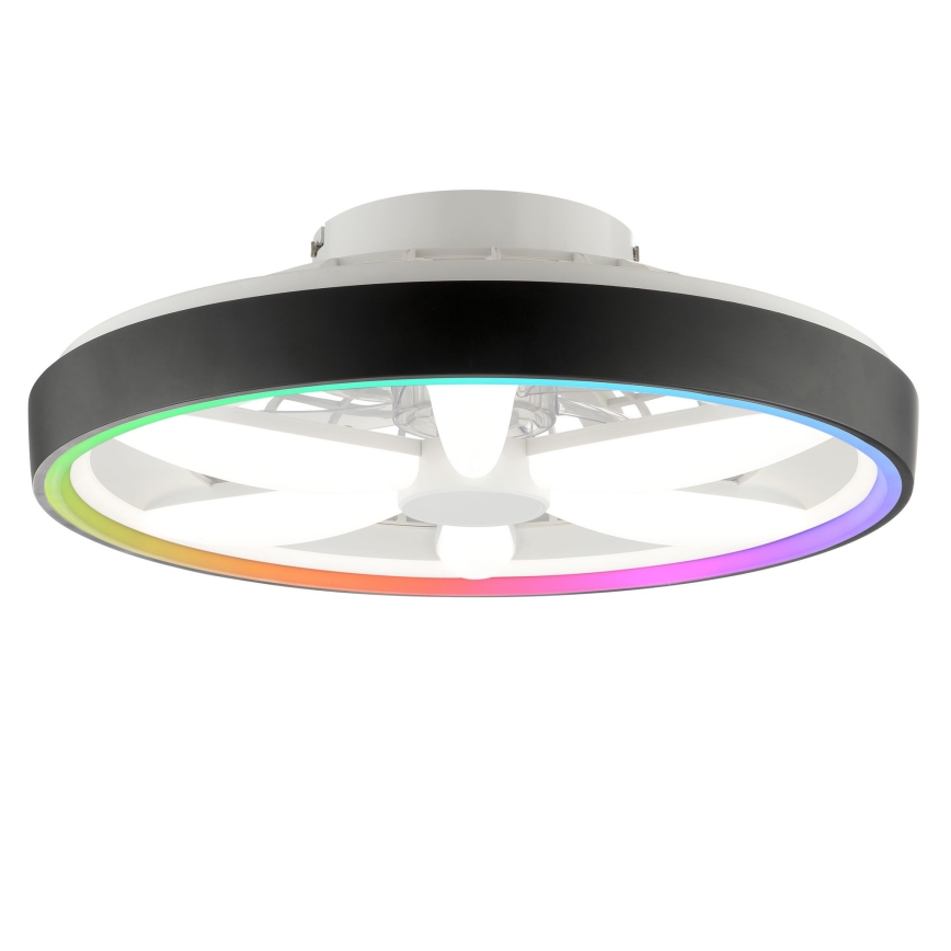 Brilliant - LED RGBW Hämardatav laeventilaator valgustiga GAIANO LED/48W/230V 2700-6500K must + kaugjuhtimispult