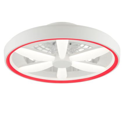 Brilliant - LED RGBW Hämardatav laeventilaator valgustiga GAIANO LED/48W/230V 2700-6500K valge + kaugjuhtimispult