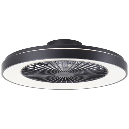 Brilliant - LED RGBW reguleeritav laeventilaator MAZZARO LED/24W/230V 3000-6500K läbimõõt 58 cm must + kaugjuhtimispult