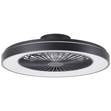 Brilliant - LED RGBW reguleeritav laeventilaator MAZZARO LED/24W/230V 3000-6500K läbimõõt 58 cm must + kaugjuhtimispult