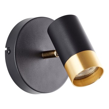 Brilliant - LED seinale paigaldatav spott VIGOLO 1xGU10/5W/230V must/kuldne