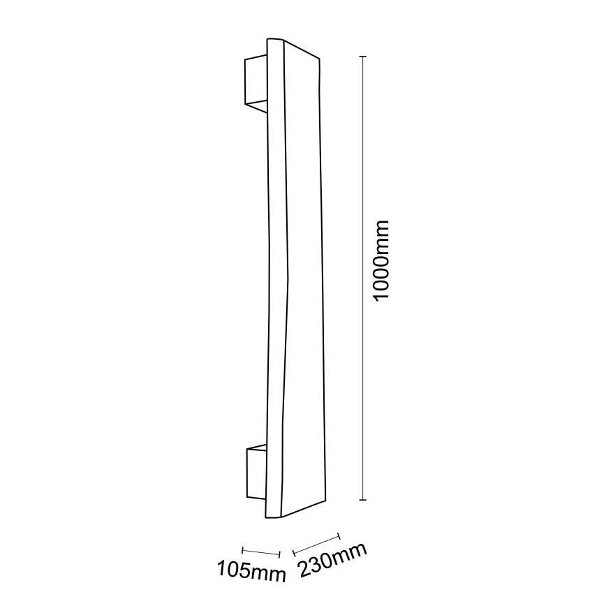 Brilliant - LED Seinavalgusti FEINGOLD LED/8,5W/230V mänd - FSC sertifitseeritud