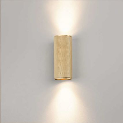 Brilliant - LED Seinavalgusti MARTY 2xGU10/5W/230V kuldne