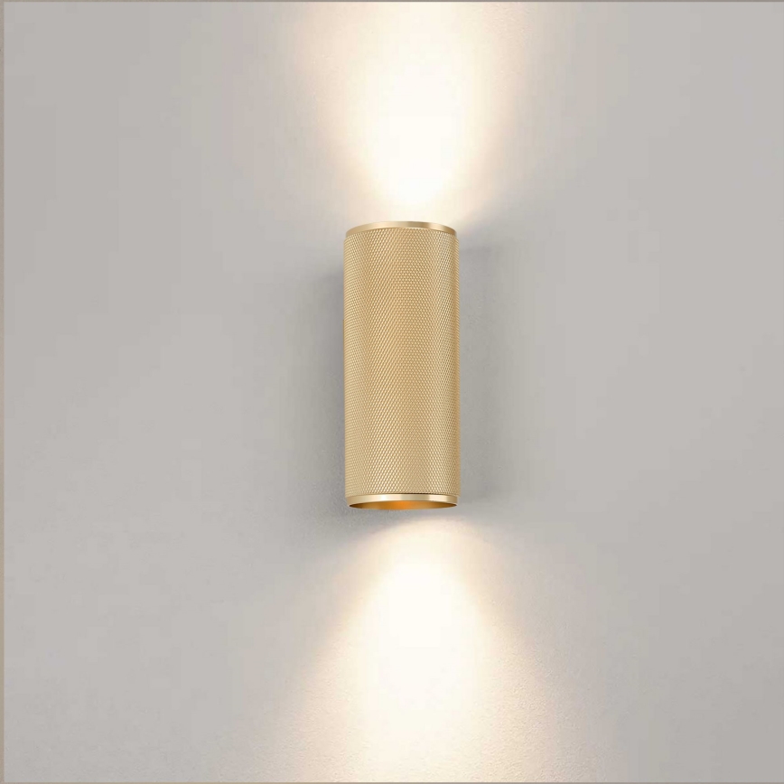 Brilliant - LED Seinavalgusti MARTY 2xGU10/5W/230V kuldne