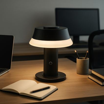 Brilliant - Hämardatav laetav puutetundlik lauavalgusti KINICH LED/2,5W/5V 2700K 2600 mAh must