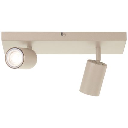 Brilliant - LED suunatav valgusti JELLO 2xGU10/5W/230V beež