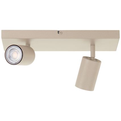 Brilliant - LED suunatav valgusti JELLO 2xGU10/5W/230V beež