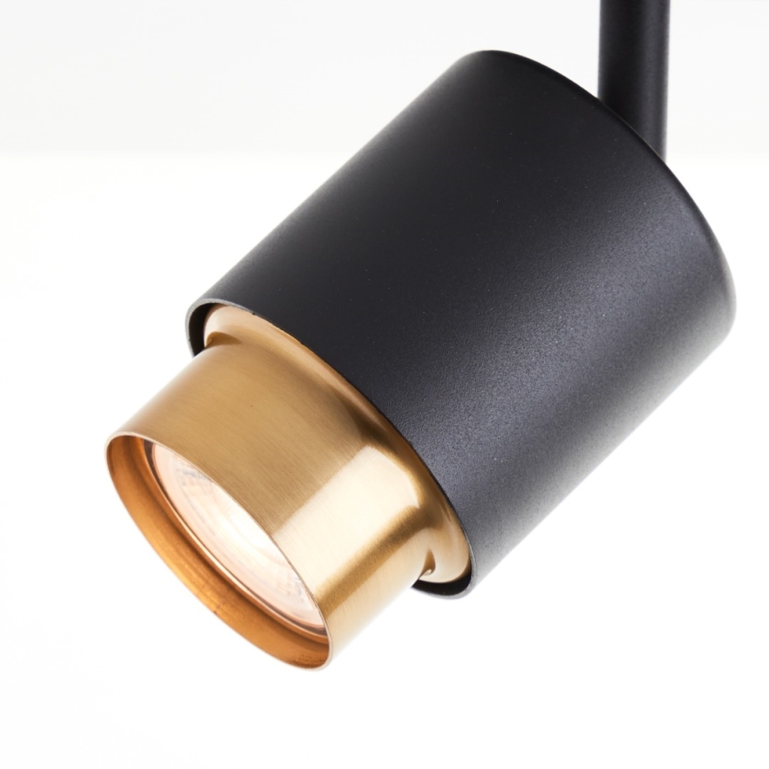 Brilliant - LED suunavalgusti COVELO 2xGU10/5W/230V must/kuldne