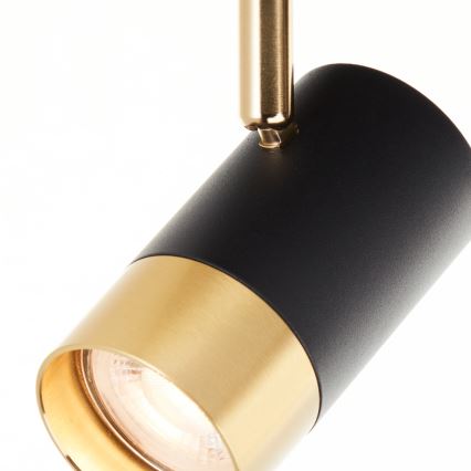 Brilliant - LED suunavalgusti VIGOLO 2xGU10/5W/230V must/kuldne