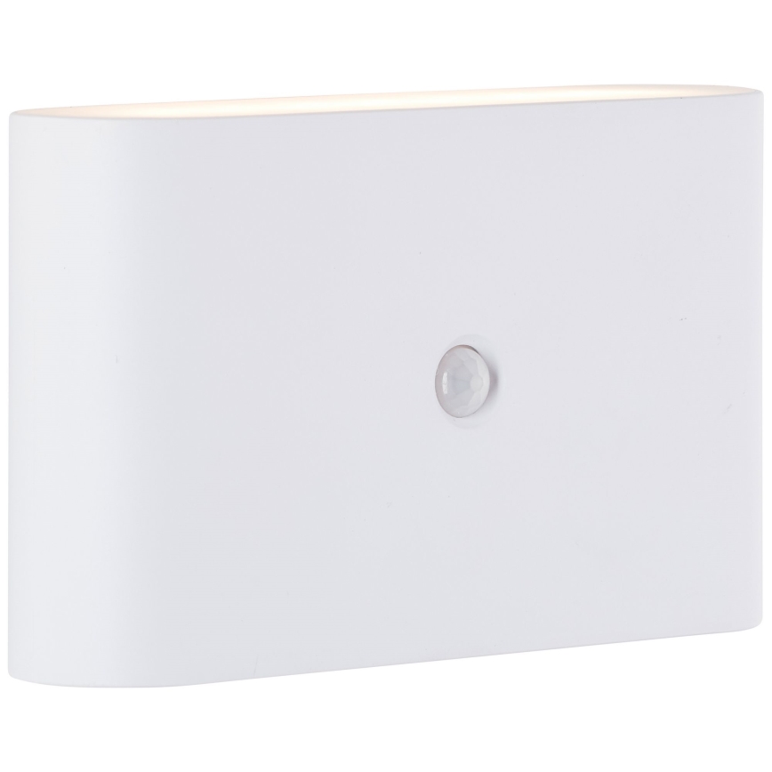 Brilliant - LED Väli laetav Seinavalgusti anduriga XINO LED/3W/5V 3600 mAh IP44 valge