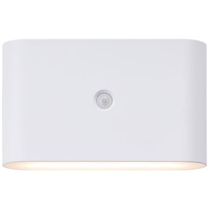 Brilliant - LED Väli laetav Seinavalgusti anduriga XINO LED/3W/5V 3600 mAh IP44 valge