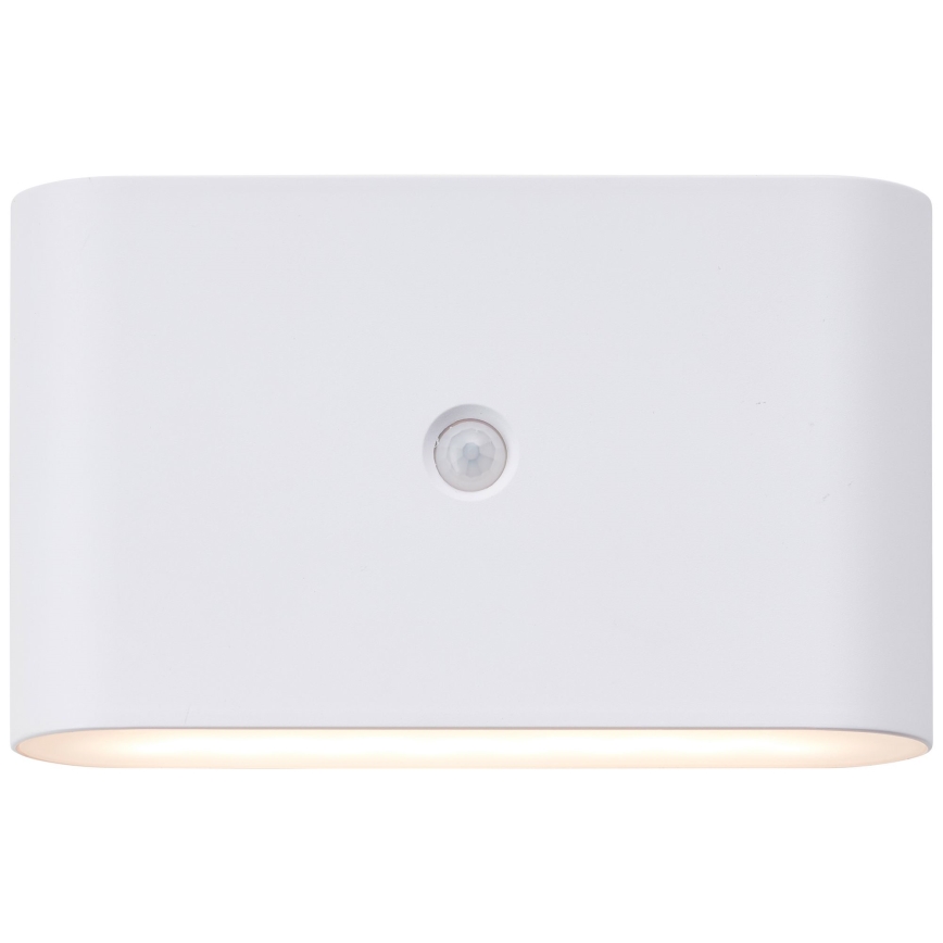 Brilliant - LED Väli laetav Seinavalgusti anduriga XINO LED/3W/5V 3600 mAh IP44 valge