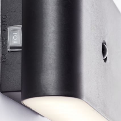 Brilliant - LED Väli laetav Seinavalgusti anduriga XINO LED/3W/5V 3600 mAh IP44 must
