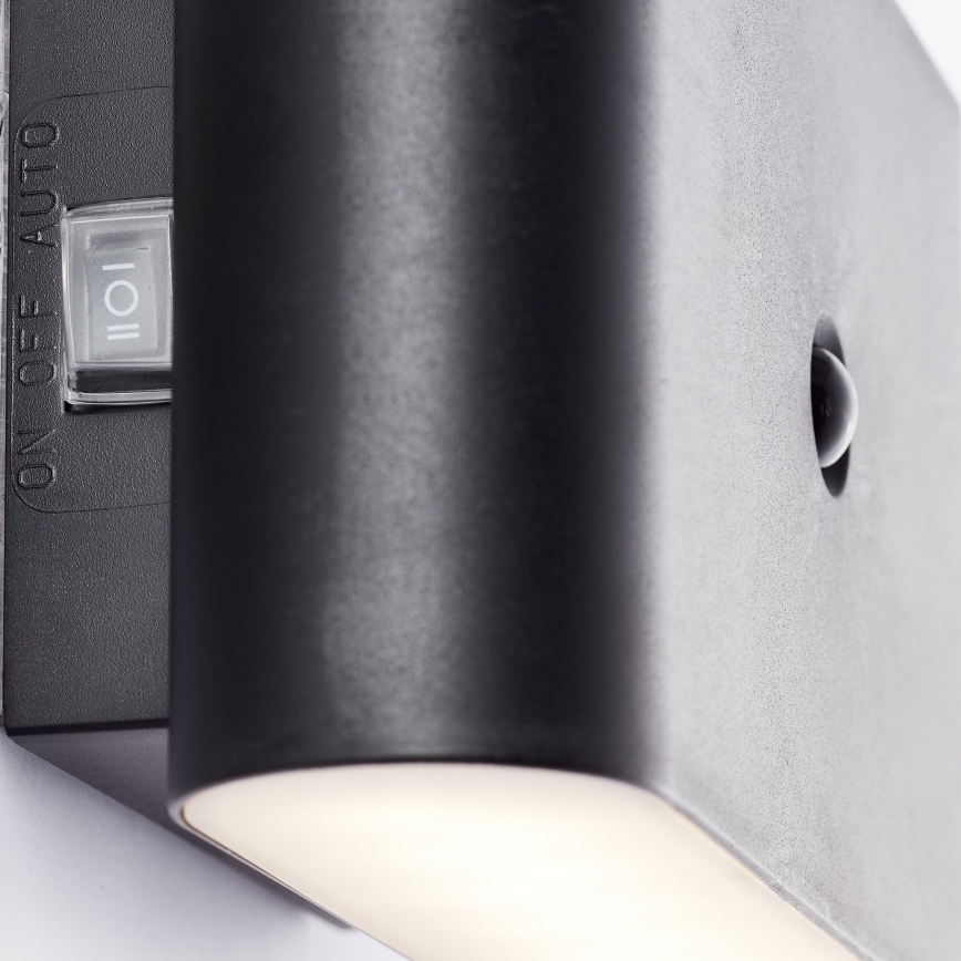 Brilliant - LED Väli laetav Seinavalgusti anduriga XINO LED/3W/5V 3600 mAh IP44 must