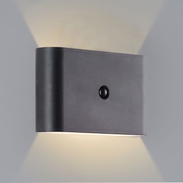 Brilliant - LED Väli laetav seinavalgusti anduriga XINO LED/3W/5V IP44 must