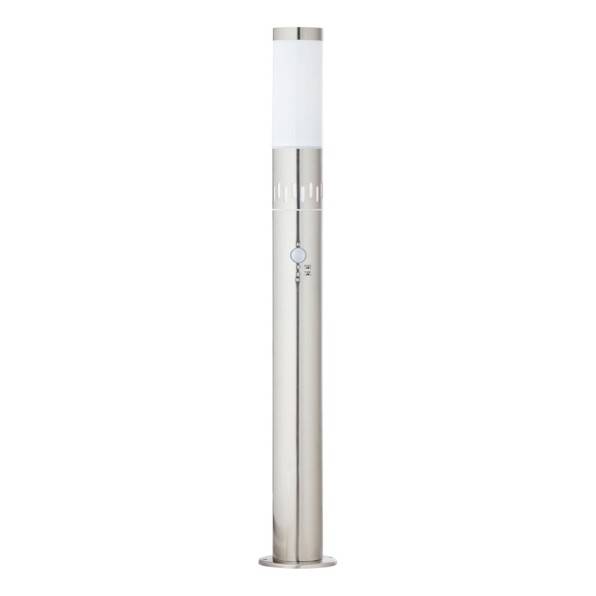 Brilliant - LED Välivalgusti anduriga LEIGH LED/0,9W/230V + 1xE27/11W 80 cm IP44 läikiv kroom