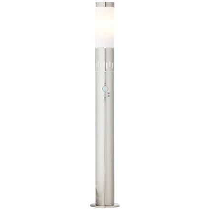 Brilliant - LED Välivalgusti anduriga LEIGH LED/0,9W/230V + 1xE27/11W 80 cm IP44 läikiv kroom