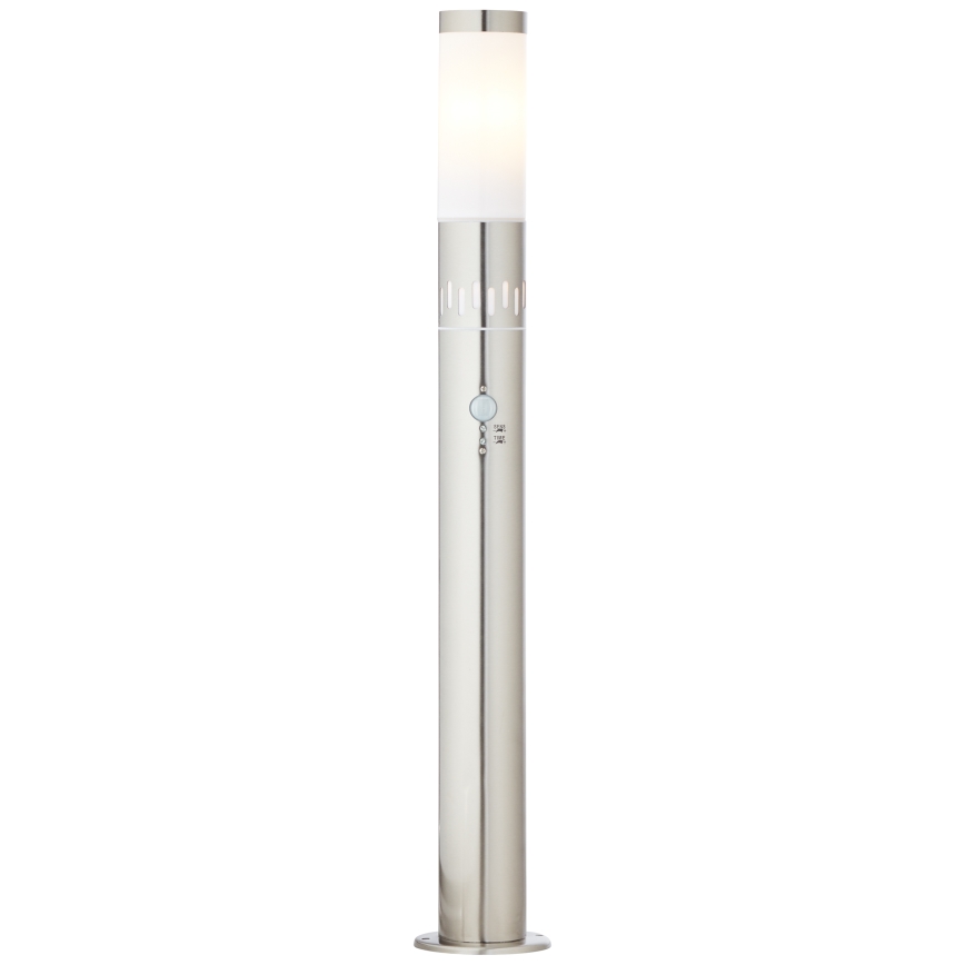 Brilliant - LED Välivalgusti anduriga LEIGH LED/0,9W/230V + 1xE27/11W 80 cm IP44 läikiv kroom