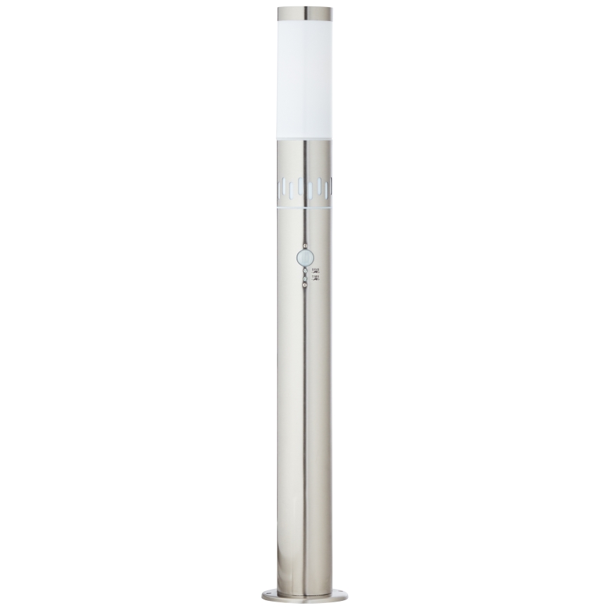 Brilliant - LED Välivalgusti anduriga LEIGH LED/0,9W/230V + 1xE27/11W 80 cm IP44 läikiv kroom