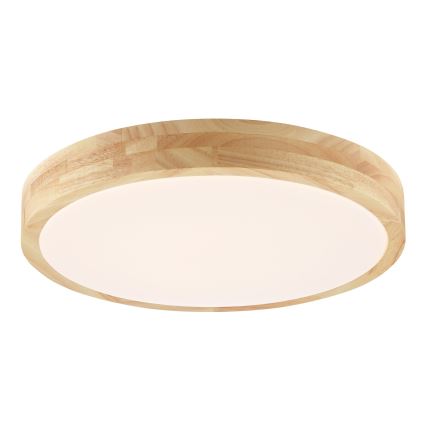 Brilliant - LED vannitoa laelamp MOREEN LED/18W/230V 2700/4000/6500K läbimõõt 34 cm IP44 kautšukipuit