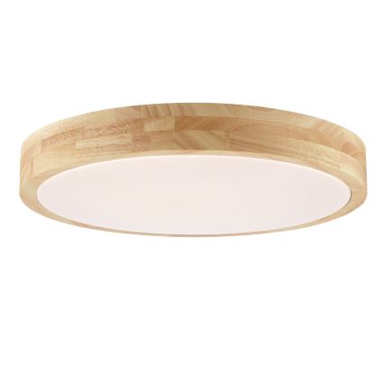 Brilliant - LED vannitoa laelamp MOREEN LED/18W/230V 2700/4000/6500K läbimõõt 34 cm IP44 kautšukipuit